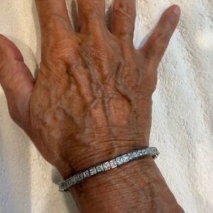 Nordstrom Cubic Zirconia Tennis Bracelet - 925 Sterling Silver with CZ Stones